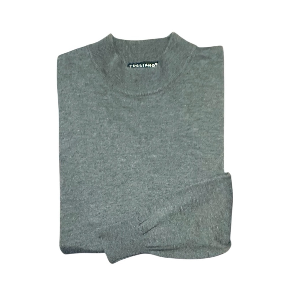 Tulliano Men's Silk/Cotton Gray Crewneck Sweater size Large